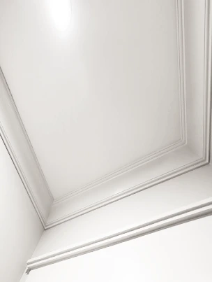 A flawless finish on an integrated crown moulding design.