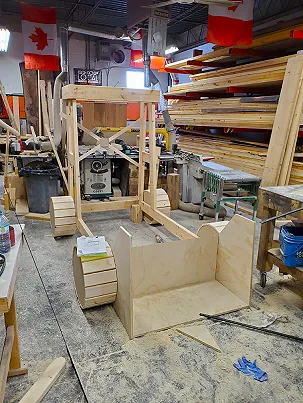 Finished custom loader bed in a child's room