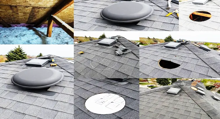 Installation of an attic ventilation fan system