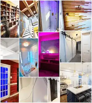 Interior of a home with fine carpentry details