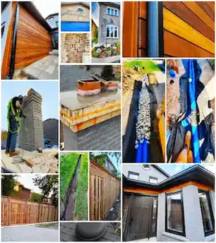 Exterior of a home with custom fence and drainage work